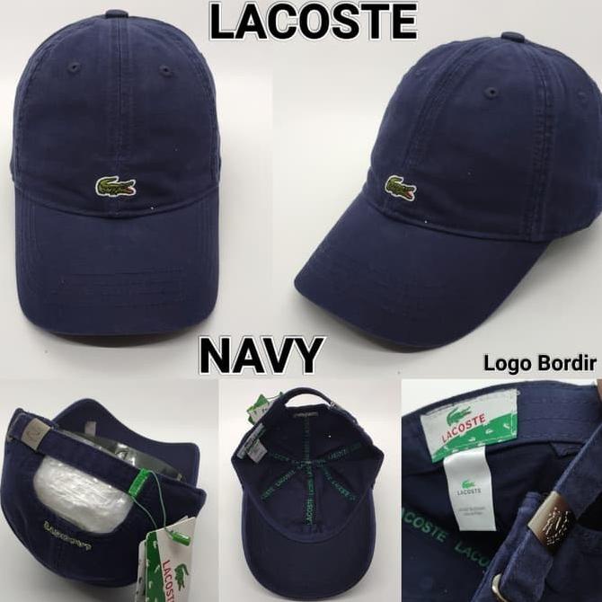 Topi Lacoste Baseball Caps Golf Unisex Cewek Cowok Import