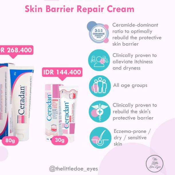 Ceradan cream / advanced cream/ ceradan barrier cream 30gr 80gr 150gr - Skin barrier 30