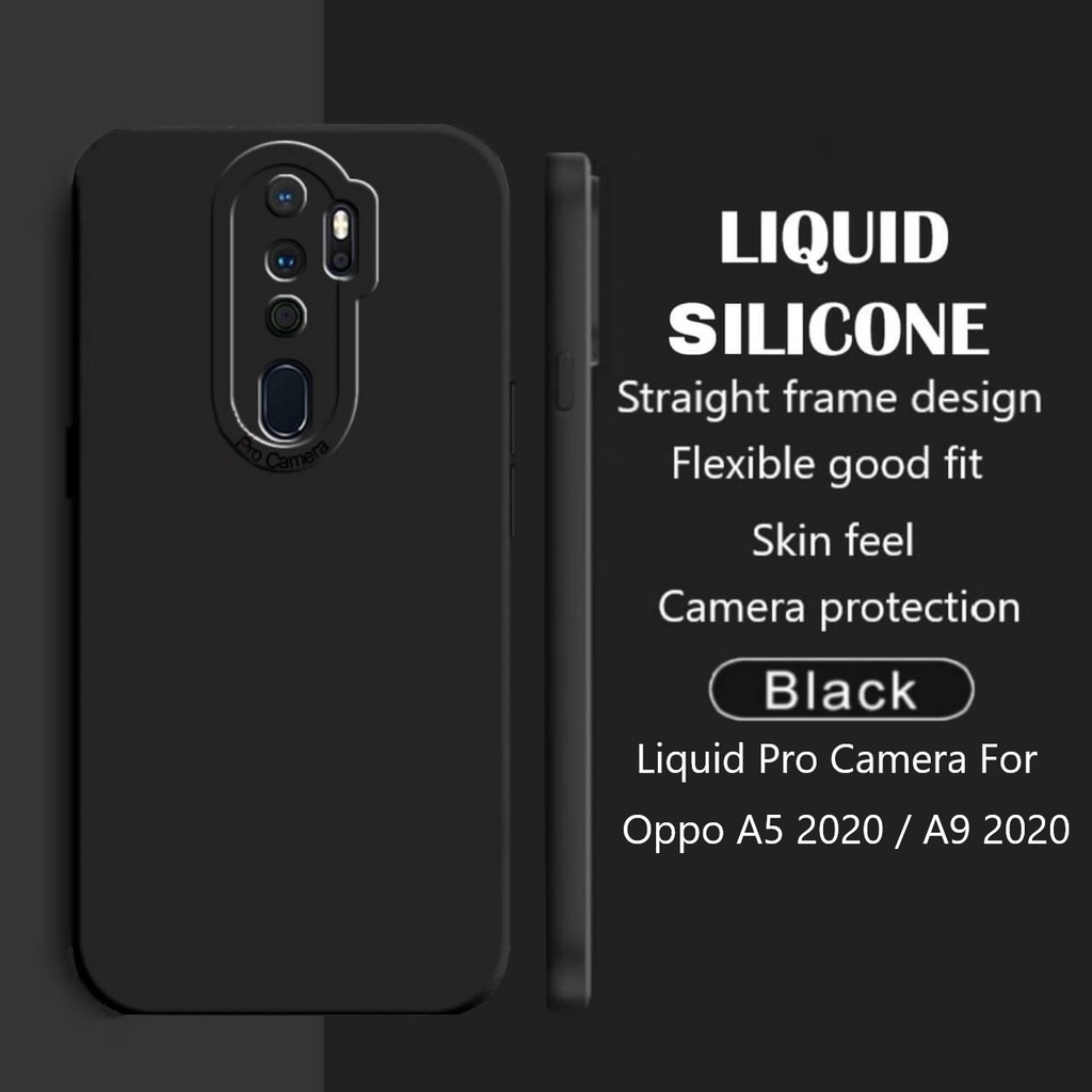 Promo Soft Case OPPO A5 A9 2020 Liquid Pro Camera Premium Casing Cover Anti Bekas Sidik Jari