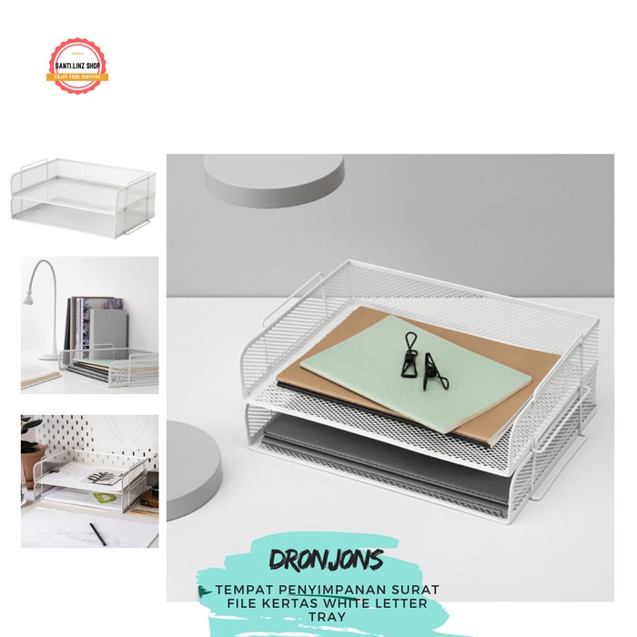 

Box File Ikdron Tempat Penyimpanan Surat File Kertas White Letter Tray
