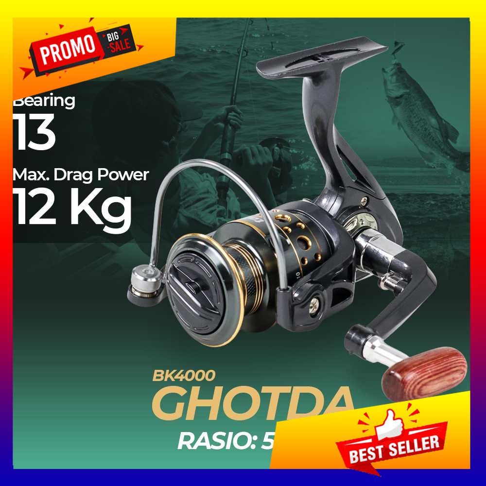 GHOTDA Reel Pancing Spinning 5.2:1 Ball Bearing 13