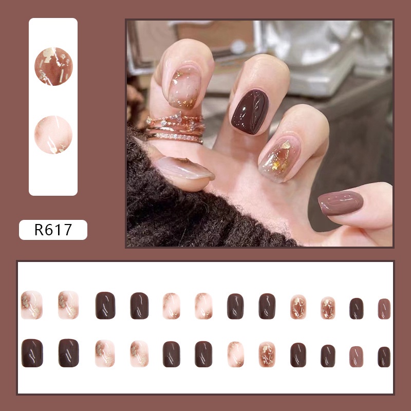 COCO MAMA Kuku Palsu Murah Nail Art/ Kuku Palsu Pengantin/ Fake Nail Stickers Make Over/ Fake Nails