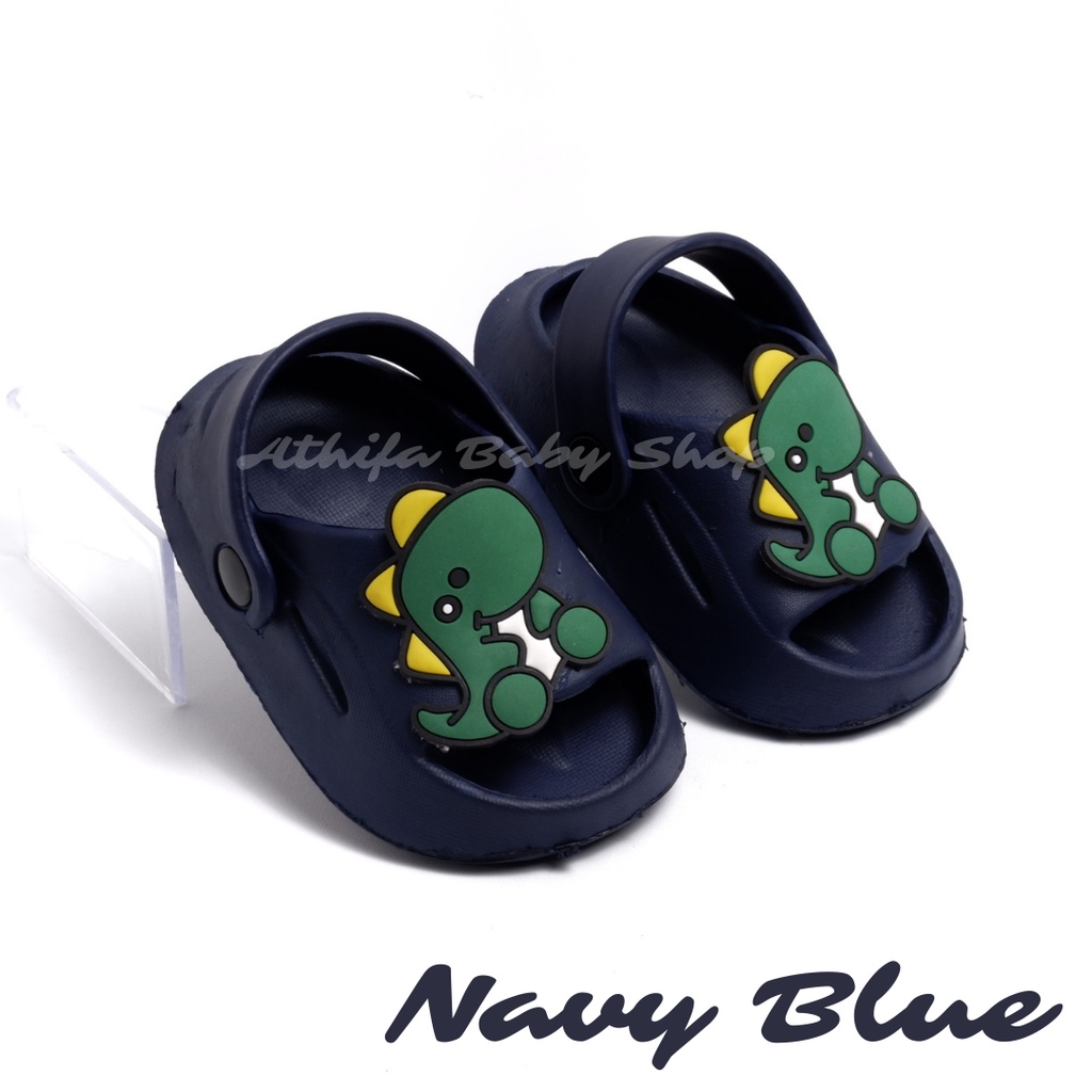 Sepatu Sandal Anak Laki Bayi Balita Usia 6 7 8 9 10 11 Bulan 1 2 3 Tahun Sendal Gunung Karakter Lelaki Spon Prewalker Phylon Ringan -Asfer Dino-