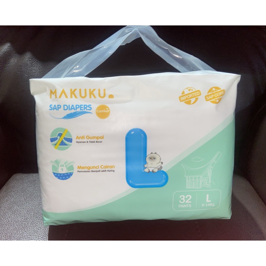 MAKUKU Air Diapers Comfort+ Newborn S M L XL XXL