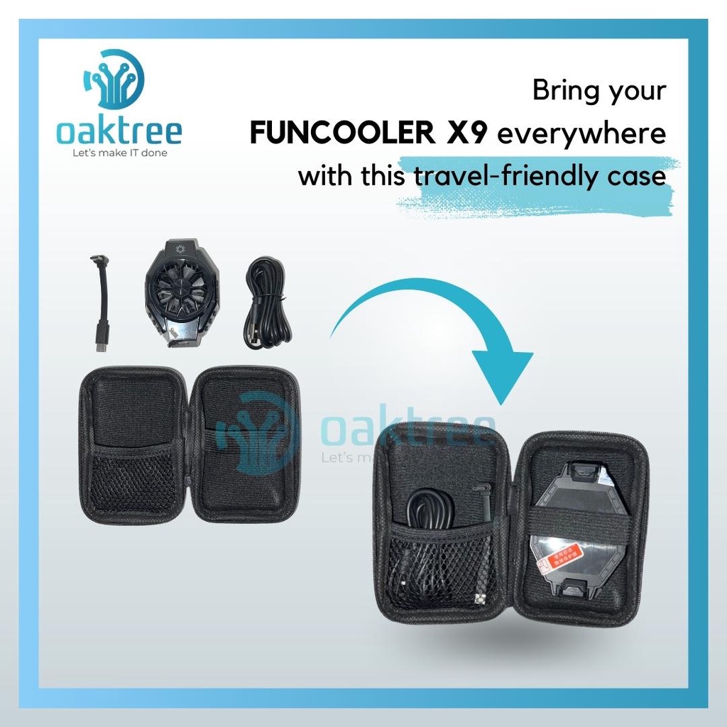 Oaktree Travel Pouch Kabel Data Organizer Earphone Charger Gadget