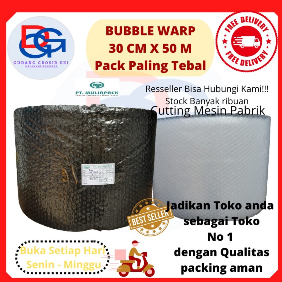 Jual Plastik Bubble Wrap M X Cm Pack Orange Ekonomis Merk Mulia Pack Shopee Indonesia