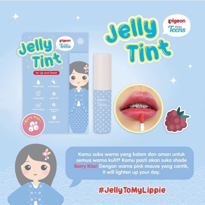 [✔️BPOM] PIGEON Teens Jelly Tint 2.2gr | Lip and Cheeck Pelembab Bibir