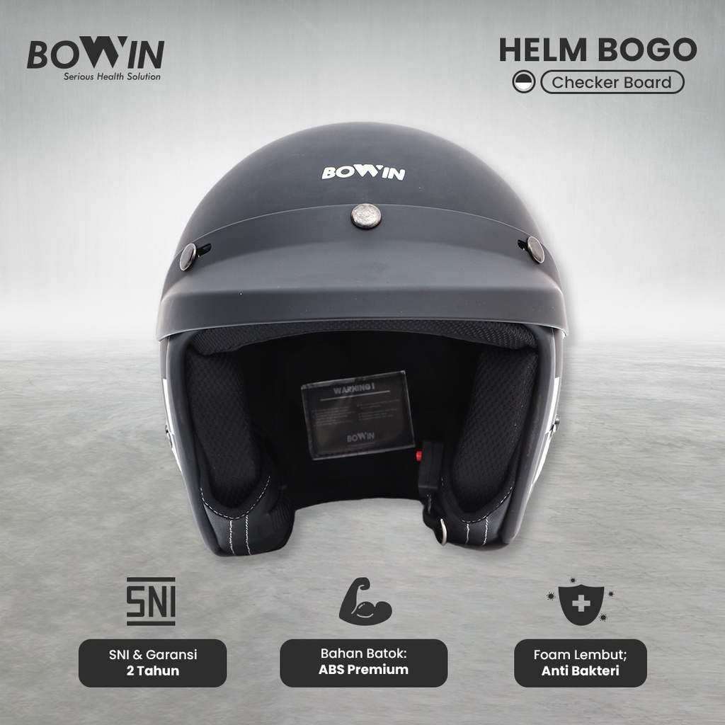 Bowin Helm Bogo Special Edition (Helm Standard SNI / Helm Half Face)