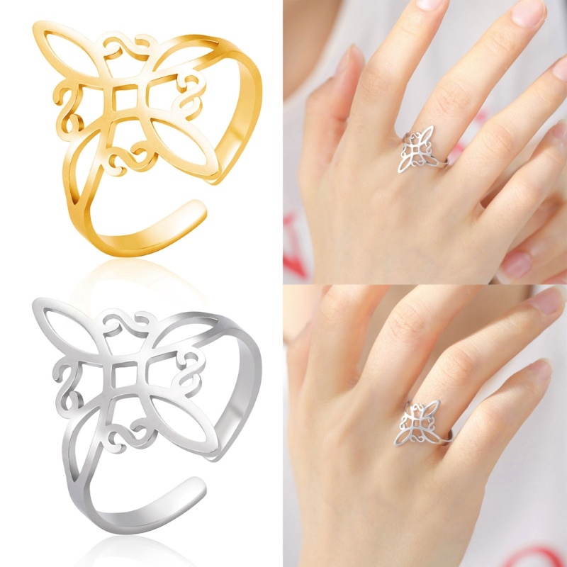 SIY Adjustable Open Finger Rings Witches Knot Rings Jewelry Birthday for Women