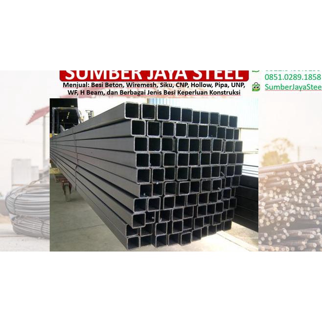 Besi Hollow 40 x 40 x 6 M - 1.3 mm