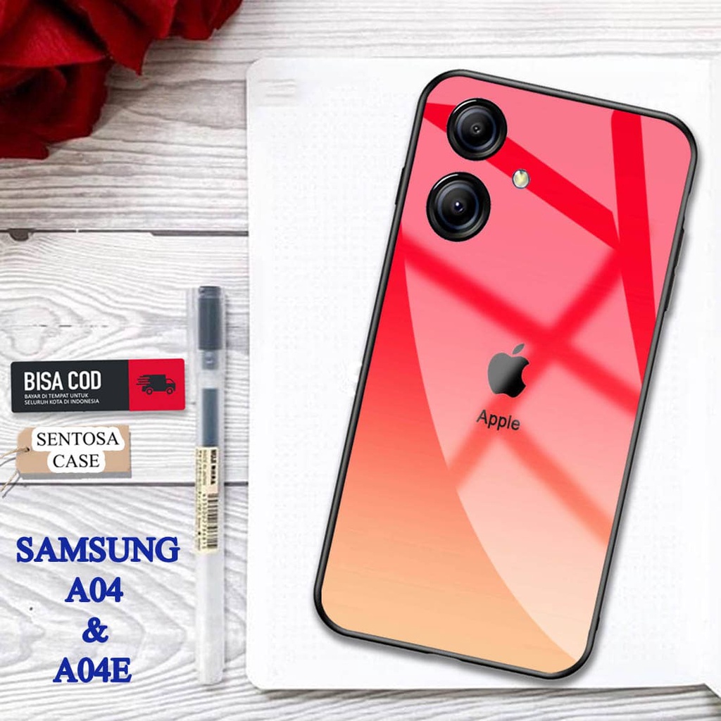 Softcase Glass Kaca SAMSUNG A04 & A04E - Casing HP SAMSUNG A04 & A04E [ S40 ].