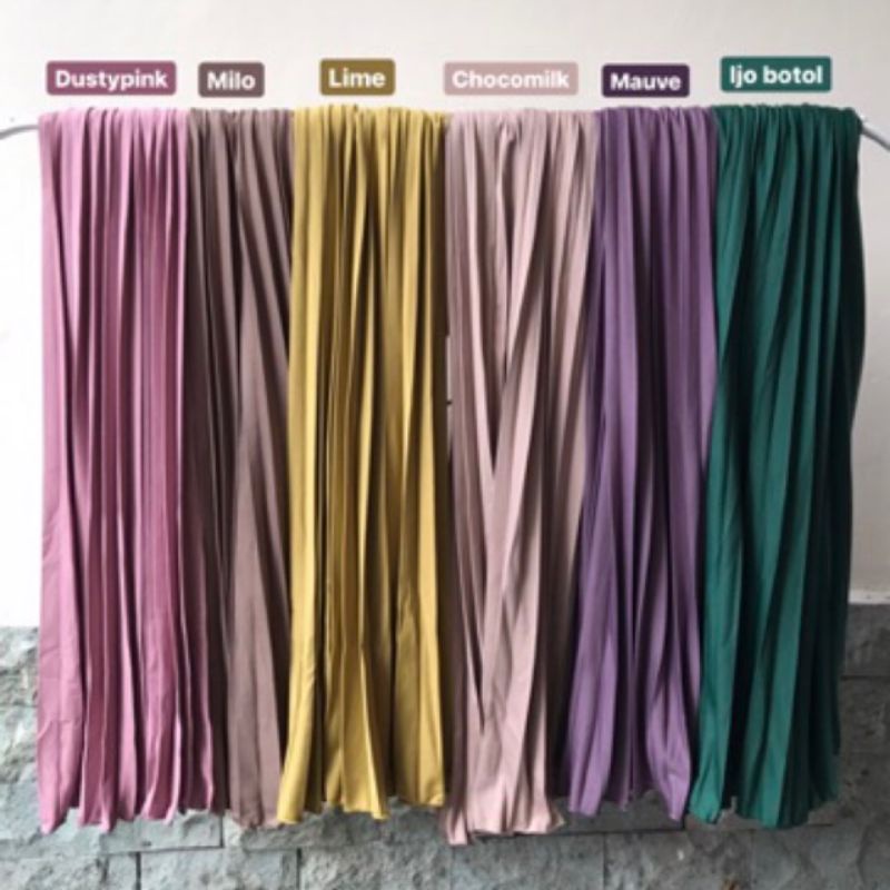 PROMO ROK PLISKET PLEATS SKIRT BAGUS TEBAL PANJANG MURAH BERKUALITAS