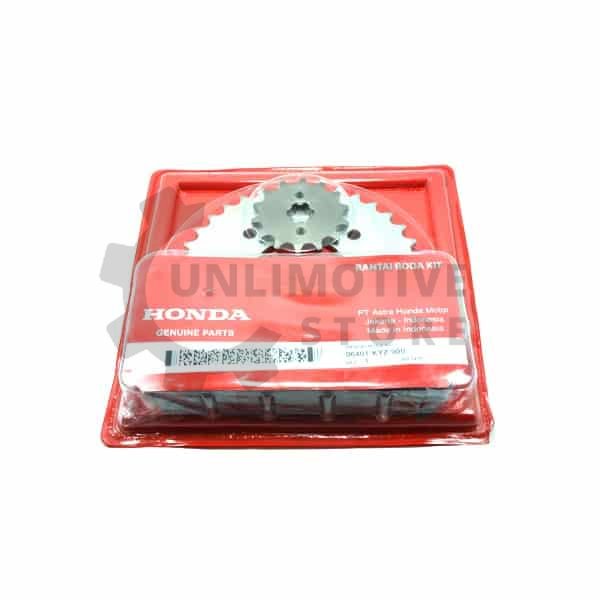100% Ori! 06401-KYZ-900 Gir Gear Rantai Roda 1 Set Supra X 125 Helm In, gear supra, rantai supra, ge