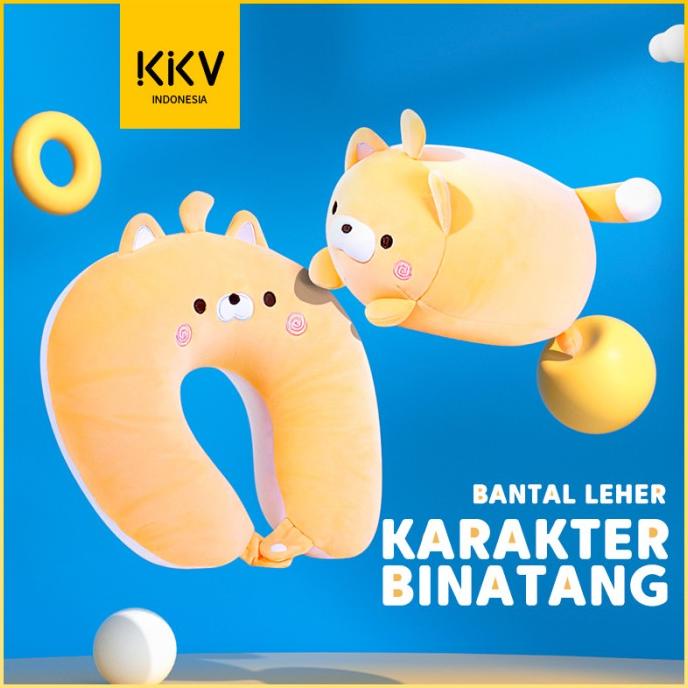 KKV SLADKO Animal Pilow Bantal Leher Travel Multifungsi Bantal Boneka