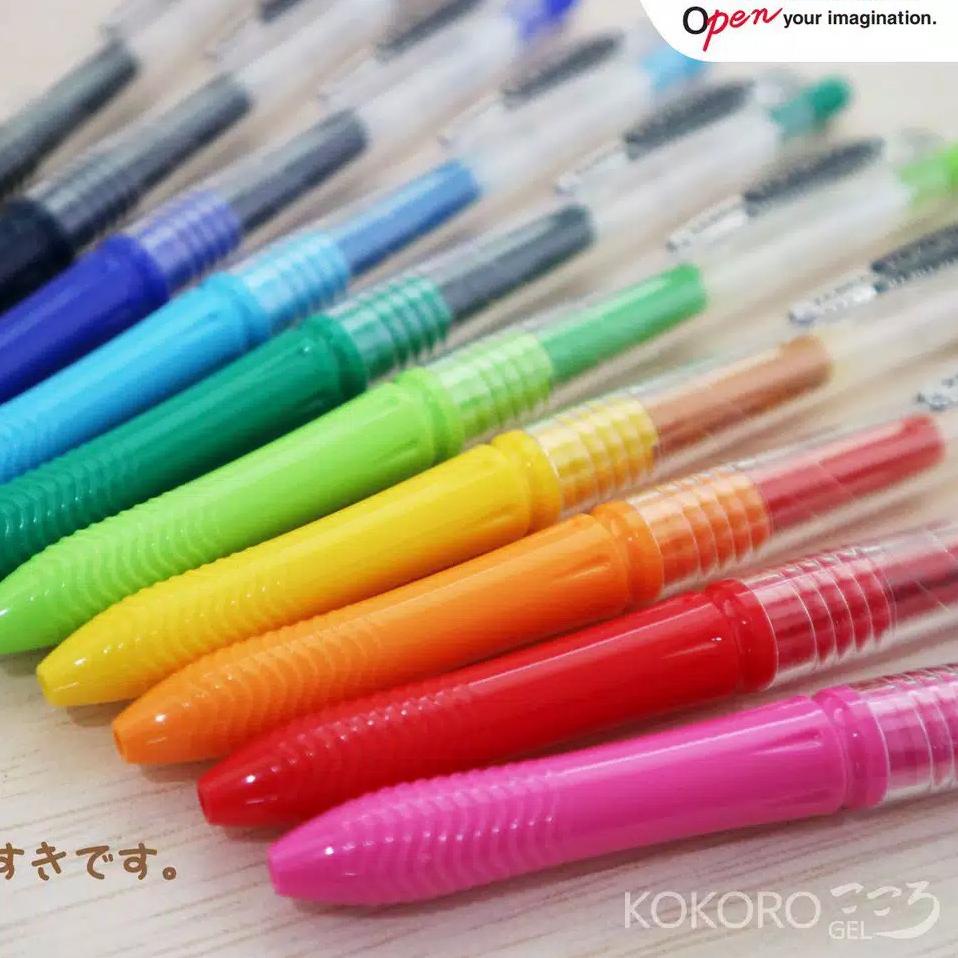 

✮ Pulpen Gel / Bolpoin Gel Kokoro Zebra Colours - 0.5 mm ⇂