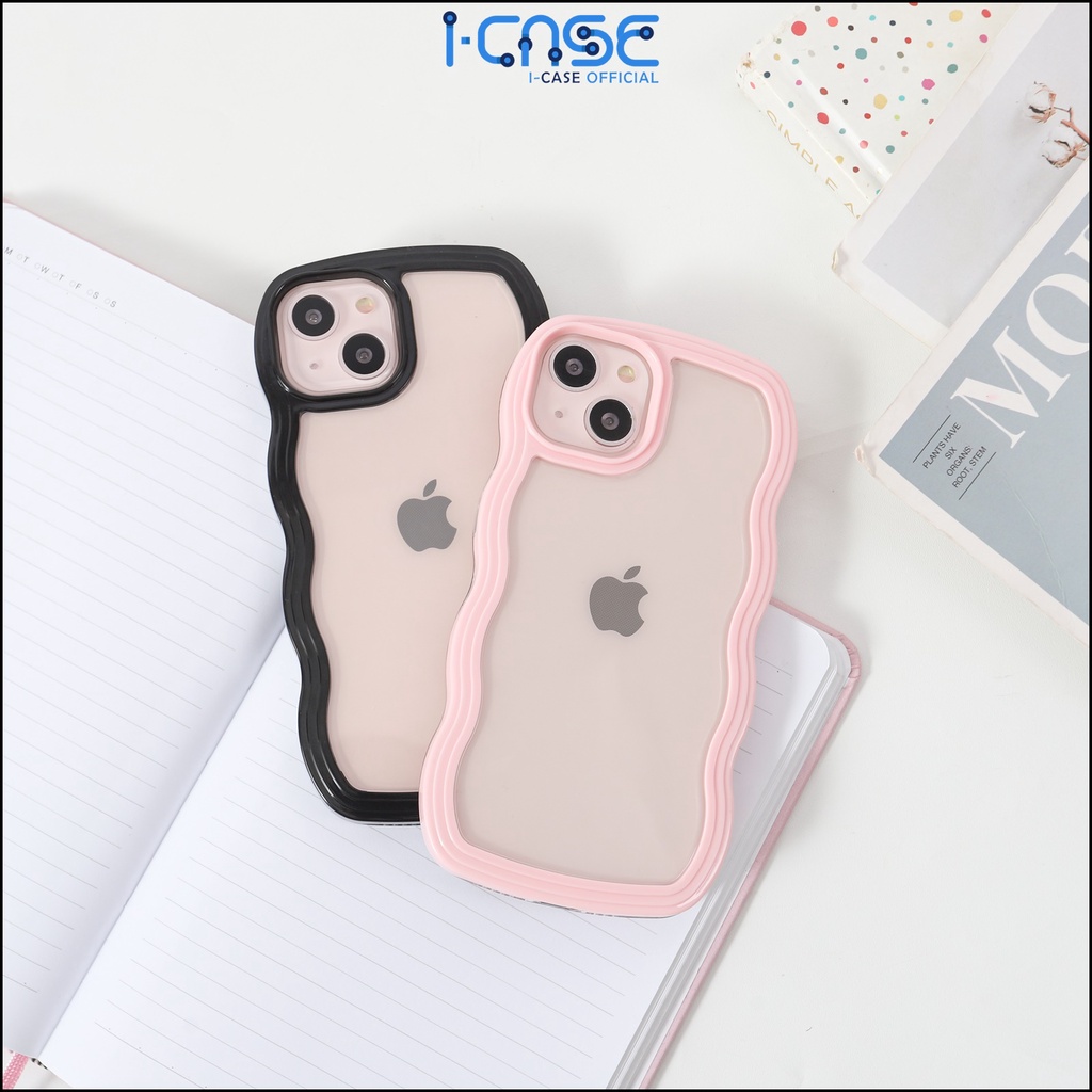 Soft Case Clear Wavy Side Fullcover For iPhone 7 8 PLUS XR X XS MAX 11 12 13 14 PLUS MINI PRO MAX