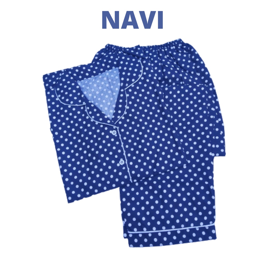 CIAHAW-PIYAMA CP WANITA POLKADOT/BAJU TIDUR PIYAMA WANITA