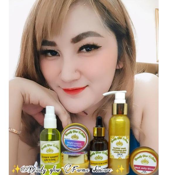 BIG DISKON ECER Beauty glow farma Ori (harga ecer) pemutih wajah 4091 ㊥