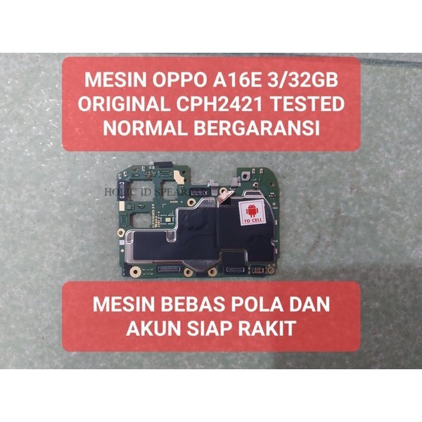 MESIN OPPO A16E NORMAL mesin oppo a16e normal mesin oppo a16e cph2421 normal bergaransi mesin oppo a