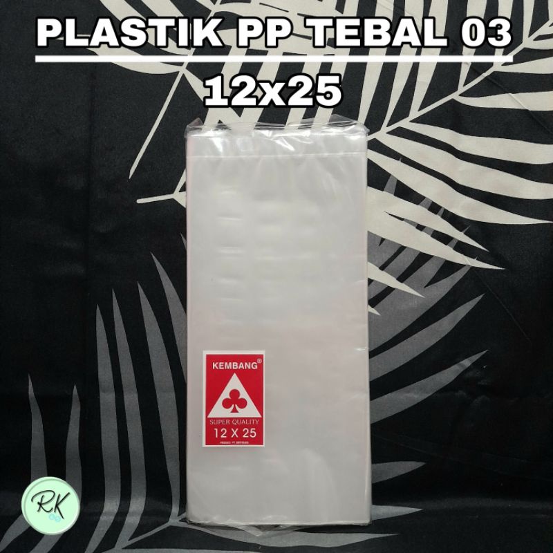 PLASTIK PP LAUNDRY 12x25 TEBAL 03 BENING