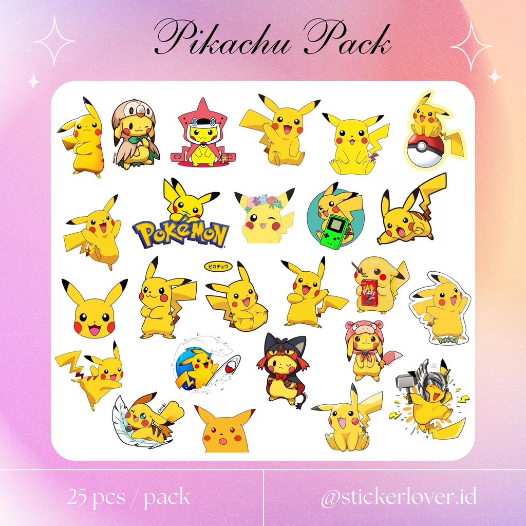 

[PROMO] Stiker Pikachu / Sticker Tumblr HP Aesthetic