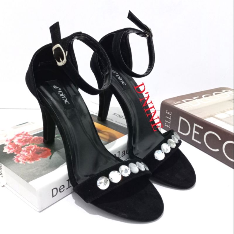 Sandal Wanita Sandal heels slop mutiara AK 11