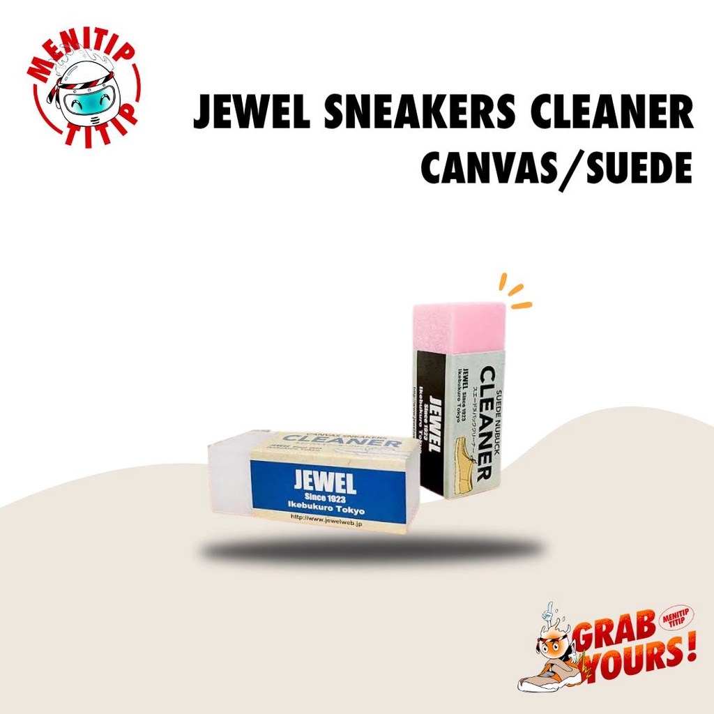 Jewel Sneakers Cleaner Canvas / Suede Made in Japan Ready Stock