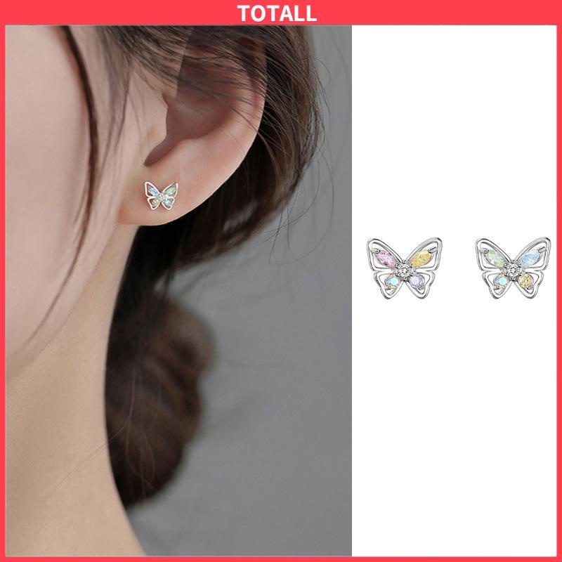 COD 925 Anting Kupu-kupu Perak Sterling  Anting Desain Niche Mewah Ringan Musim Panas Wanita  Sederhana-Totall