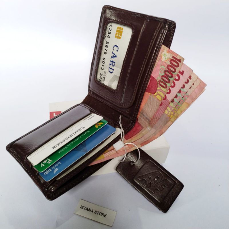 Dompet Pria Tahan Api Dompet kulit Asli Garut termurah dompet kulit lembut embos cod