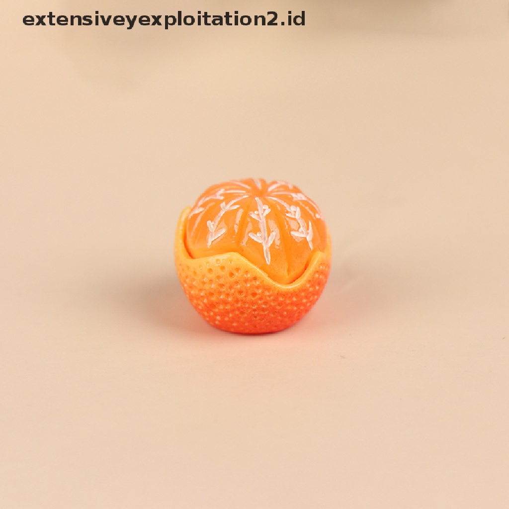 Mainan Model Makanan Jeruk Mini Skala 1: 6 / 1: 12 Untuk Dekorasi Dapur Rumah Boneka