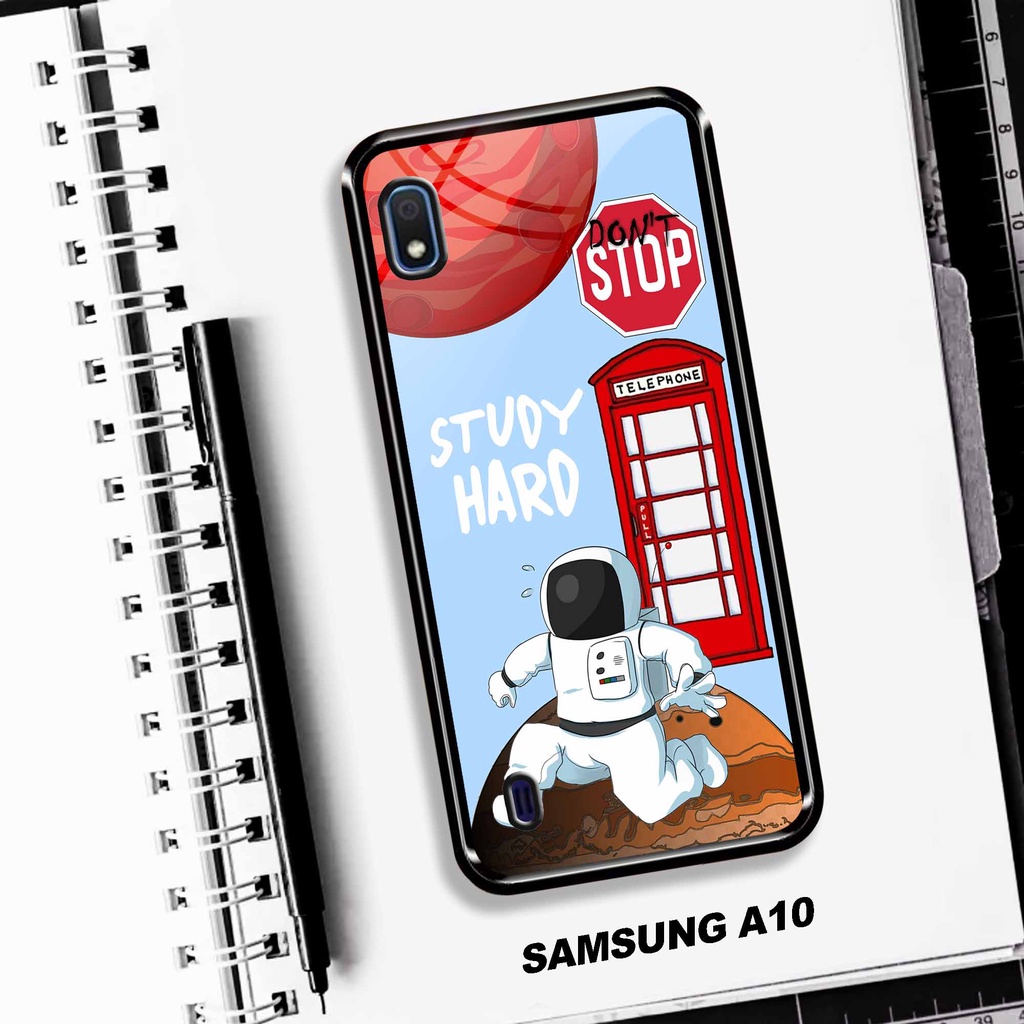 Case Samsung A10 - Case Kaca Samsung A10 - MOTIF ASTRONOT- [ UC-24 ] - Case Samsung A10 TERBARU - Ca