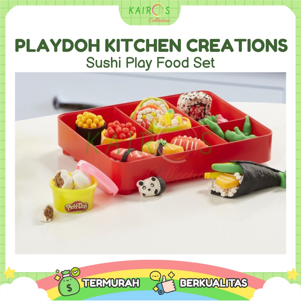 PlayDoh Kitchen Creations; Sushi Play Food Set with Bento Box