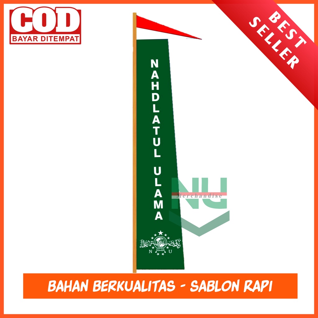 Umbul Umbul Nahdhatul Ulama / Umbul Umbul NU Termurah / Bendera NU Panjang / Umbul Umbul Nahdlatul