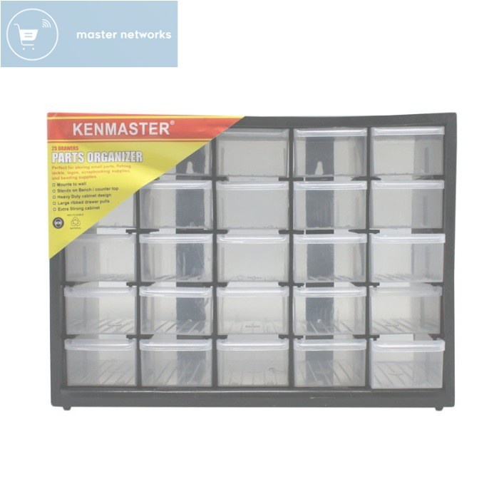 Kenmaster Rak Drawer 25 Susun Laci Kecil Komponen Sparepart