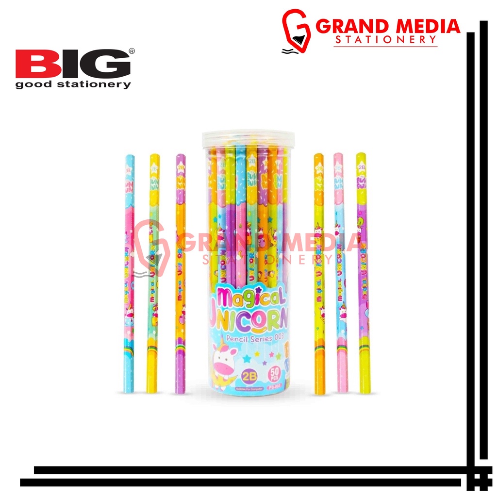 

[GRAND MEDIA] PENCIL / PENSIL BIG 2B MAGICAL UNICORN PS-003 / PCS