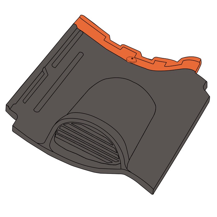 Aksesoris Genteng Ventilasi Medi Doff Kanmuri Milenio - Medi Grey