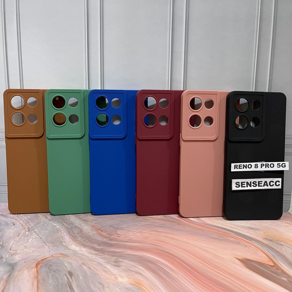 Pro Camera SoftCase Full Cover Matte Edge Case Oppo Reno 8 Pro 5G SenseAcc
