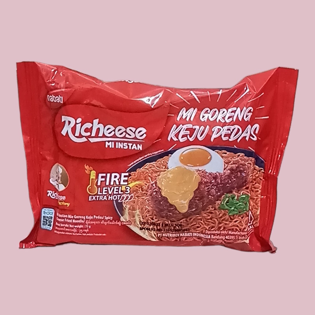 Jual Richeese Mi Goreng Keju Pedas Level Mie Instan Gr Shopee Indonesia