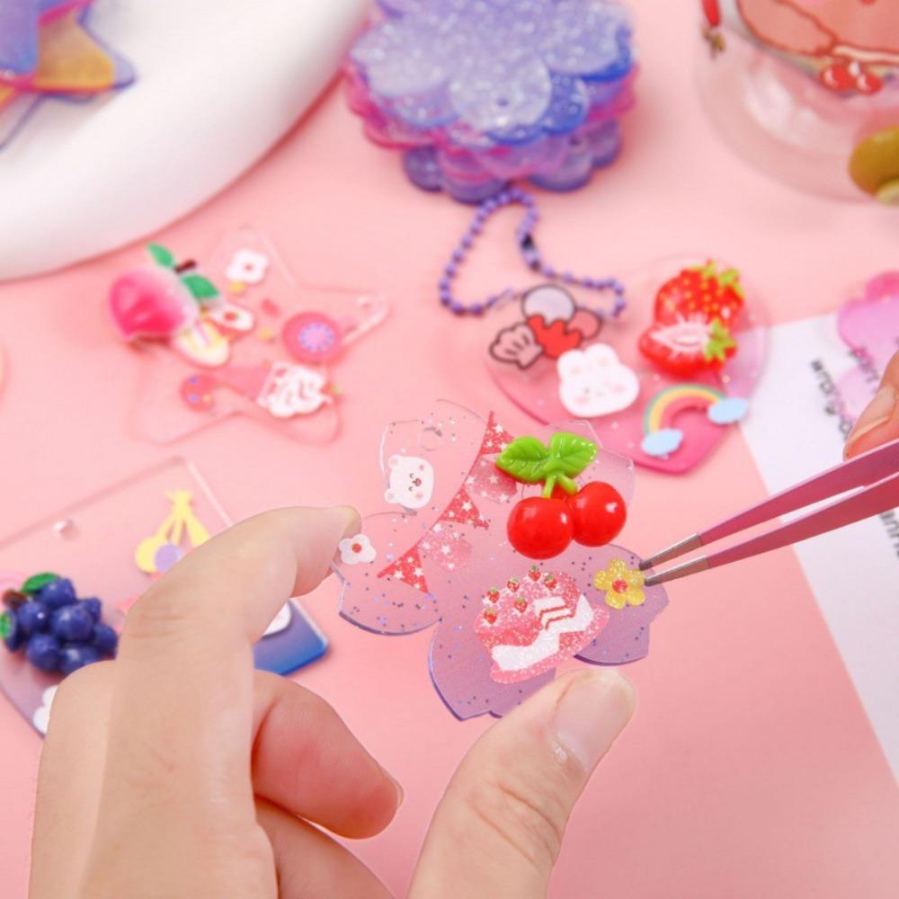 Agustinina Kartu Pajangan Foto Kreatif Kawaii Guka Mahasiswa Gradual Akrilik DIY Liontin