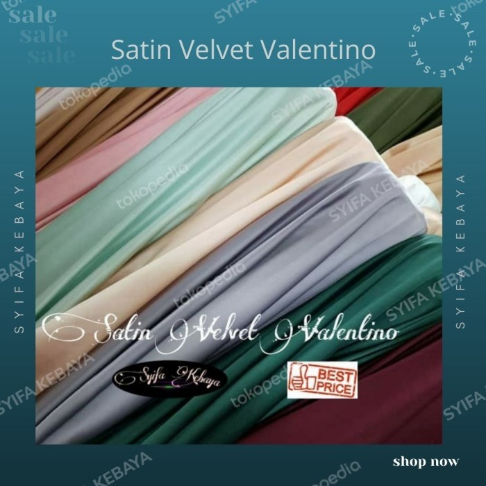 Kain Kain Satin Velvet. Satin Polos Meteran. Satin Silk Velvet