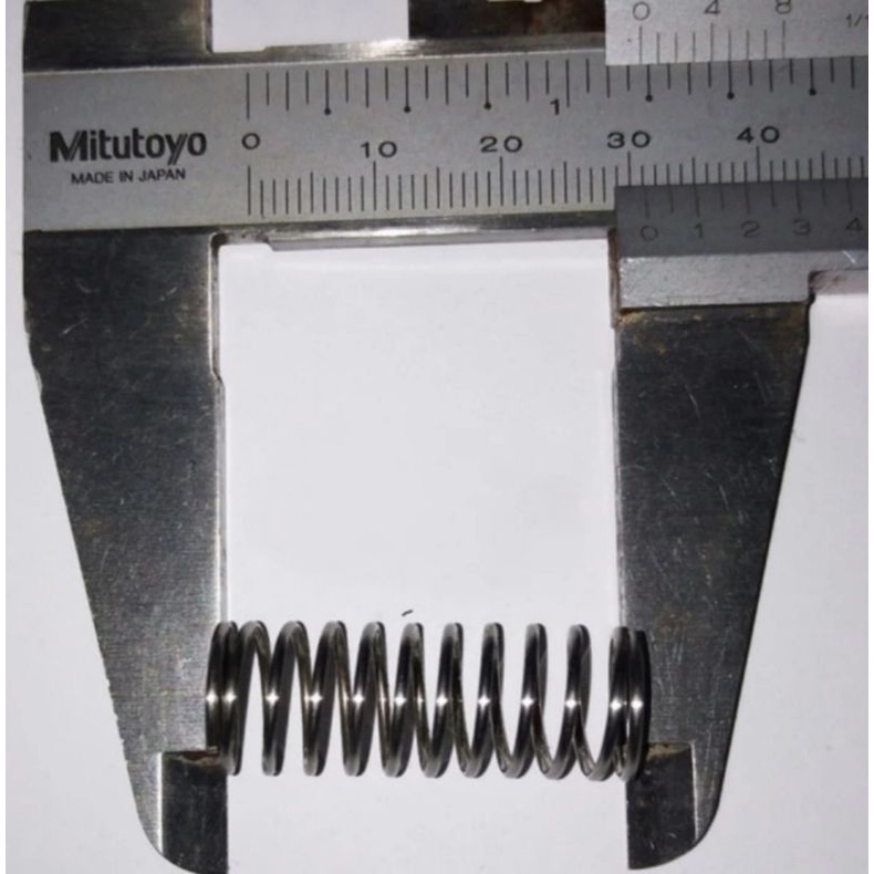 Per Pegas Tekan OD 12 mm Kawat 1 mm Stainless Panjang 30 mm