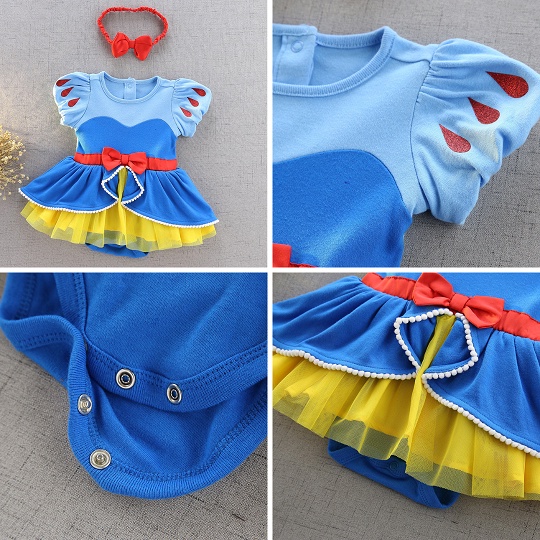 DRESS ANAK PEREMPUAN COSPLAY BAJU KOSTUM GAUN PRINCESS BALLET TUTU FREE BANDO DBC