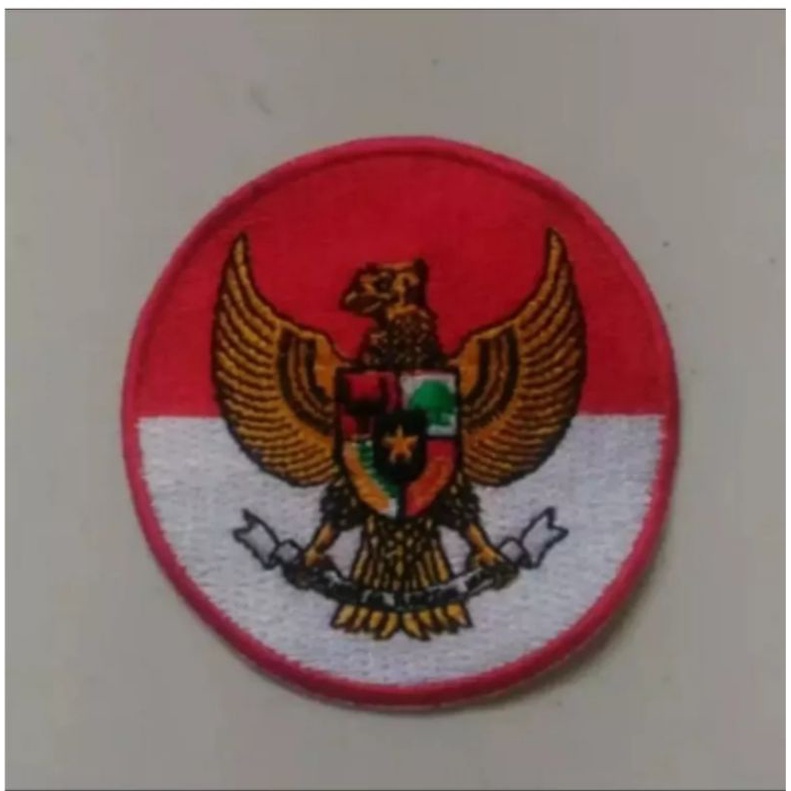 LOGO BORDIR/EMBLEM BORDIR MERAH PUTIH GARUDA