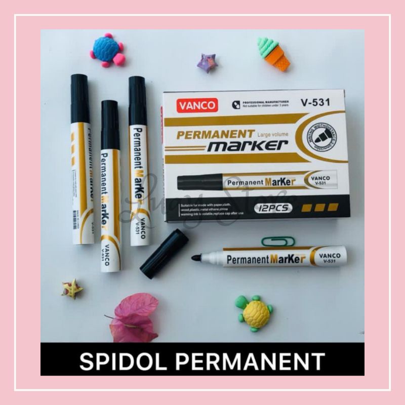 

Spidol Permanent Besar Tinta Hitam Permanent Marker