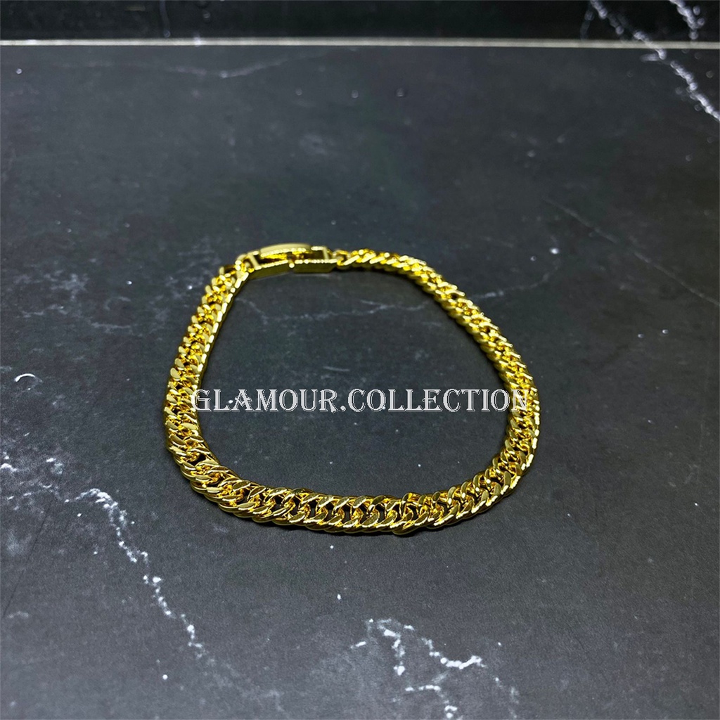 Gelang Rantai Xuping Gold Anti Alergi Fashion Wanita &amp; Pria #2