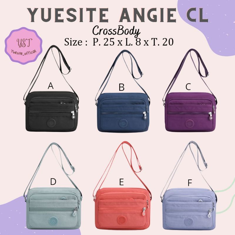 YUESITE ANGIE TAS SELEMPANG WANITA KOREA SLING BAG SLEMPANG ANTI AIR