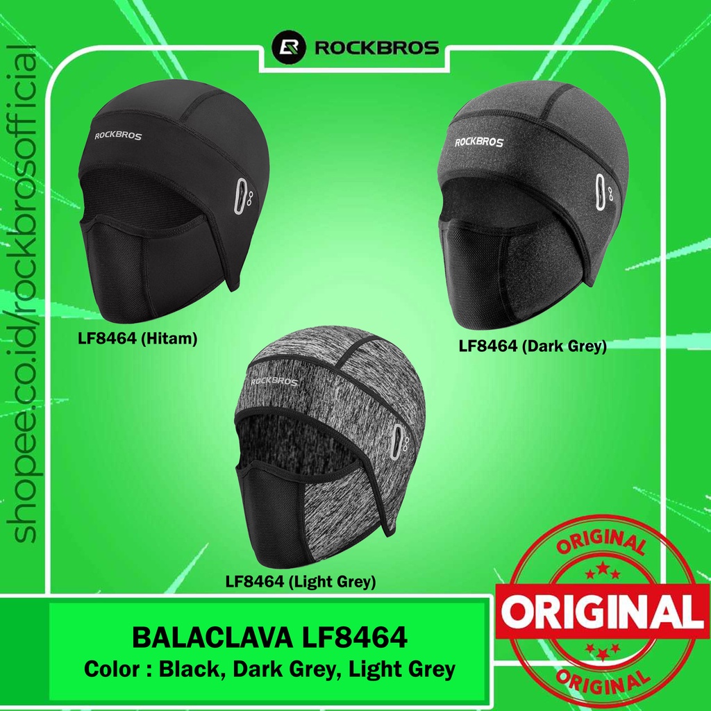 Masker Buff Sepeda Rockbros LF8464 Penutup Sarung Kepala Full Face Olah Raga Sepedah Motor Cover Waj