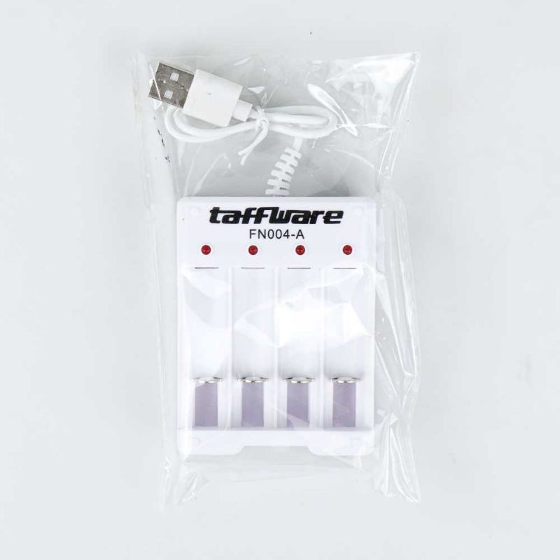 Taffware Charger Baterai USB Plug 4 slot for AA/AAA - FN004-A Taffware Charger Baterai USB Plug 4 slot for AA/AAA - B-04