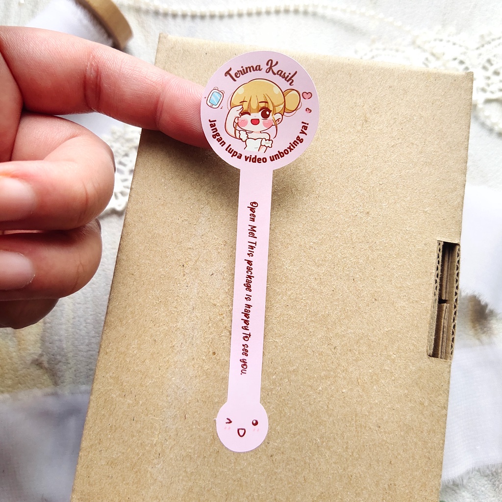 

FRARAP Sticker Stiker Fragile bulat seal Warning Unboxing thank you Video Paket Packaging Melindungi komplain customer / pembeli