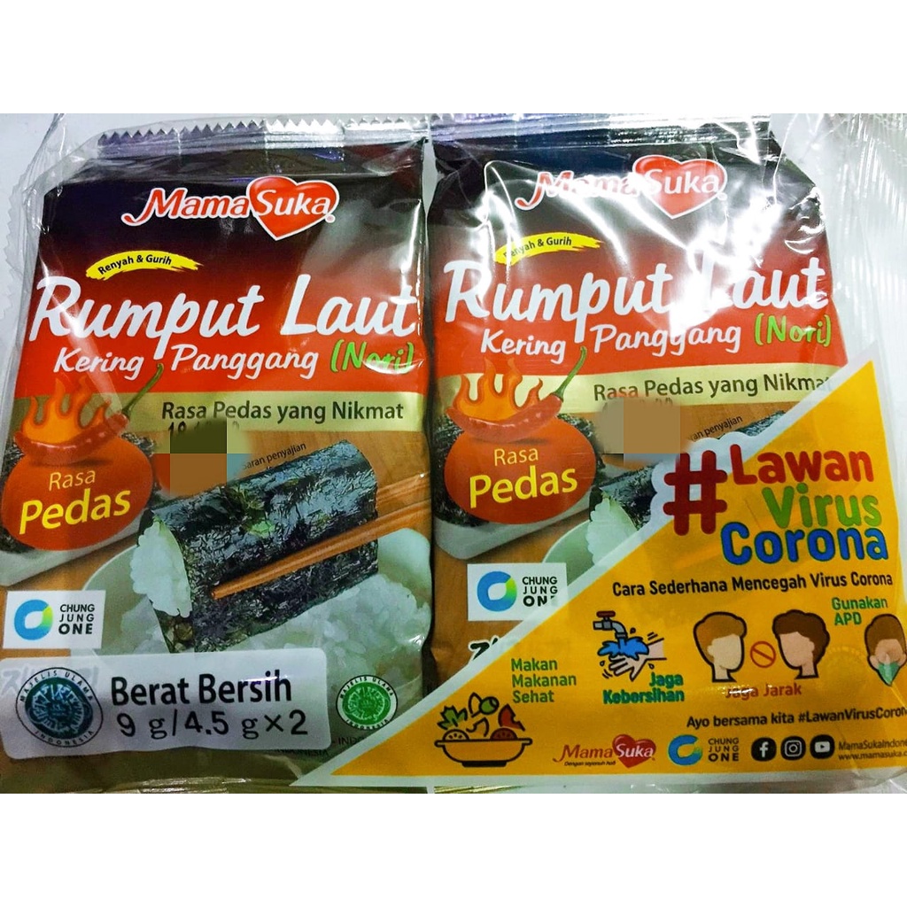 MamaSuka Rumput Laut Kering Panggang Nori - Pilih Varian Rasa